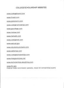 College Scholarship websites